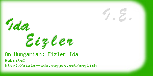 ida eizler business card